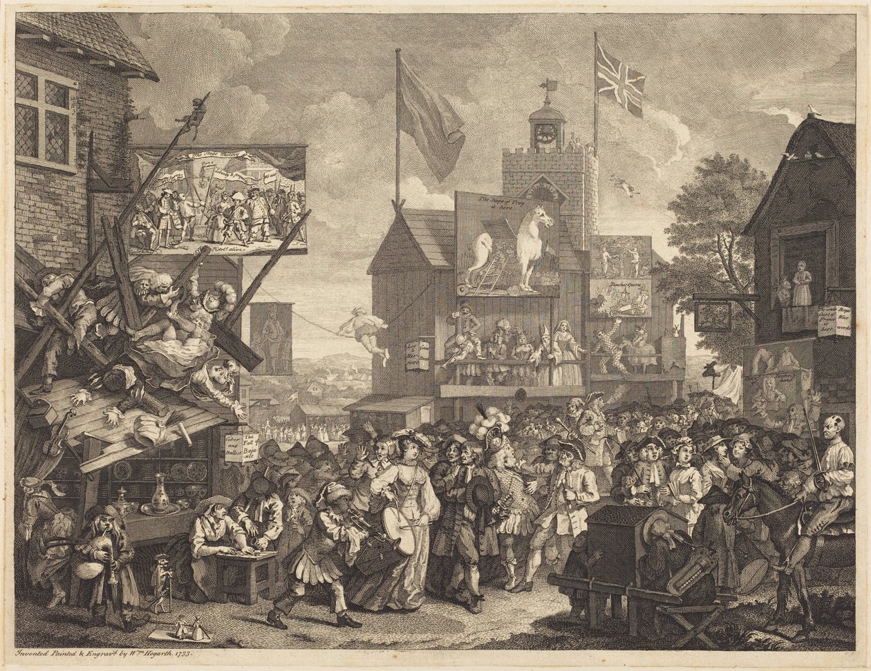 Southwarkin markkinat tekijältä William Hogarth