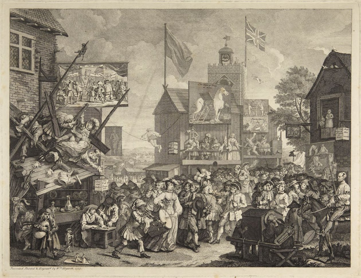 Southwarkin markkinat tekijältä William Hogarth