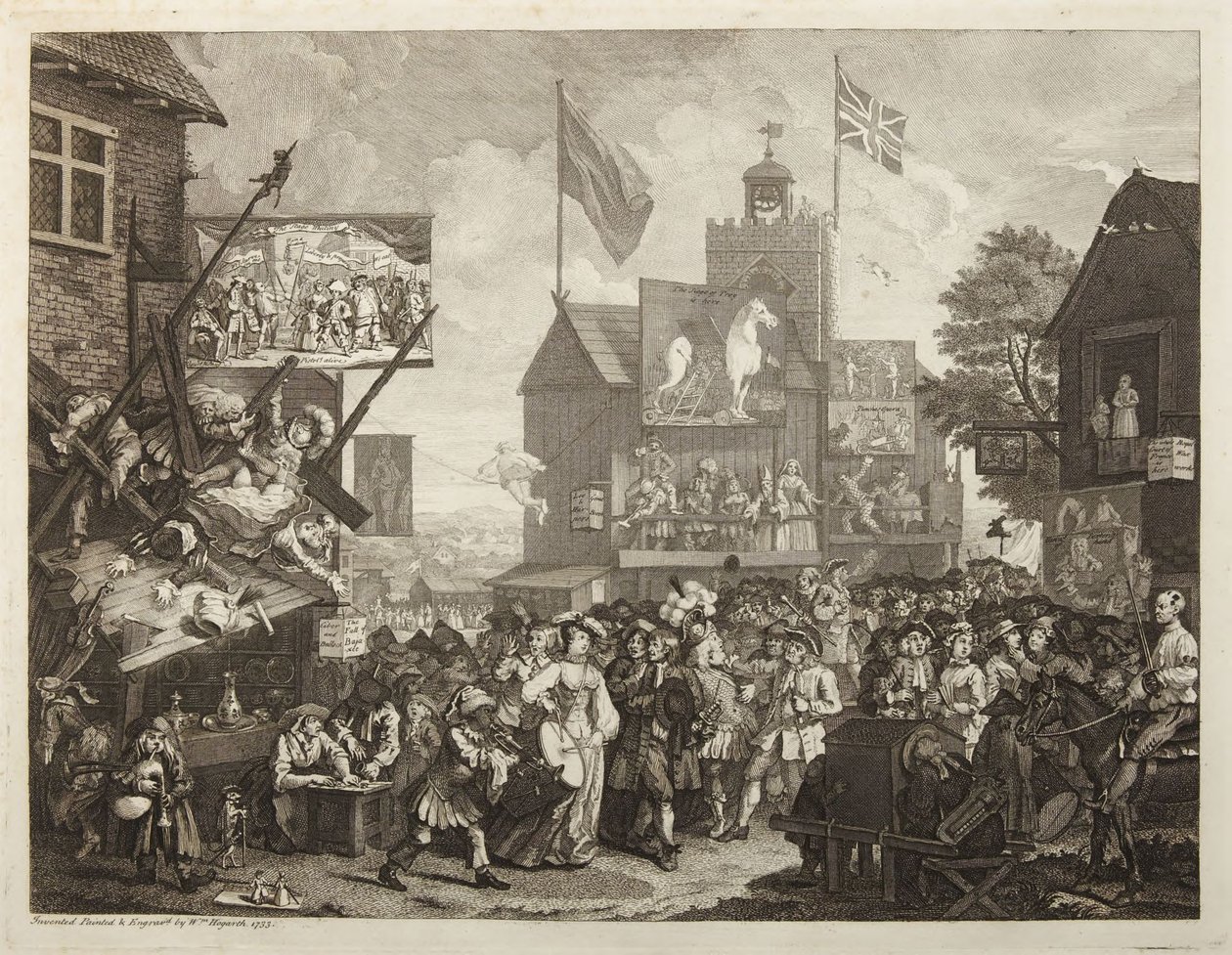 Southwarkin markkinat tekijältä William Hogarth