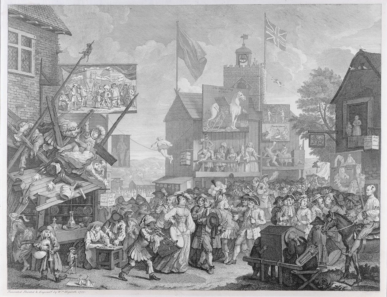 Southwarkin messut, 1733 tekijältä William Hogarth
