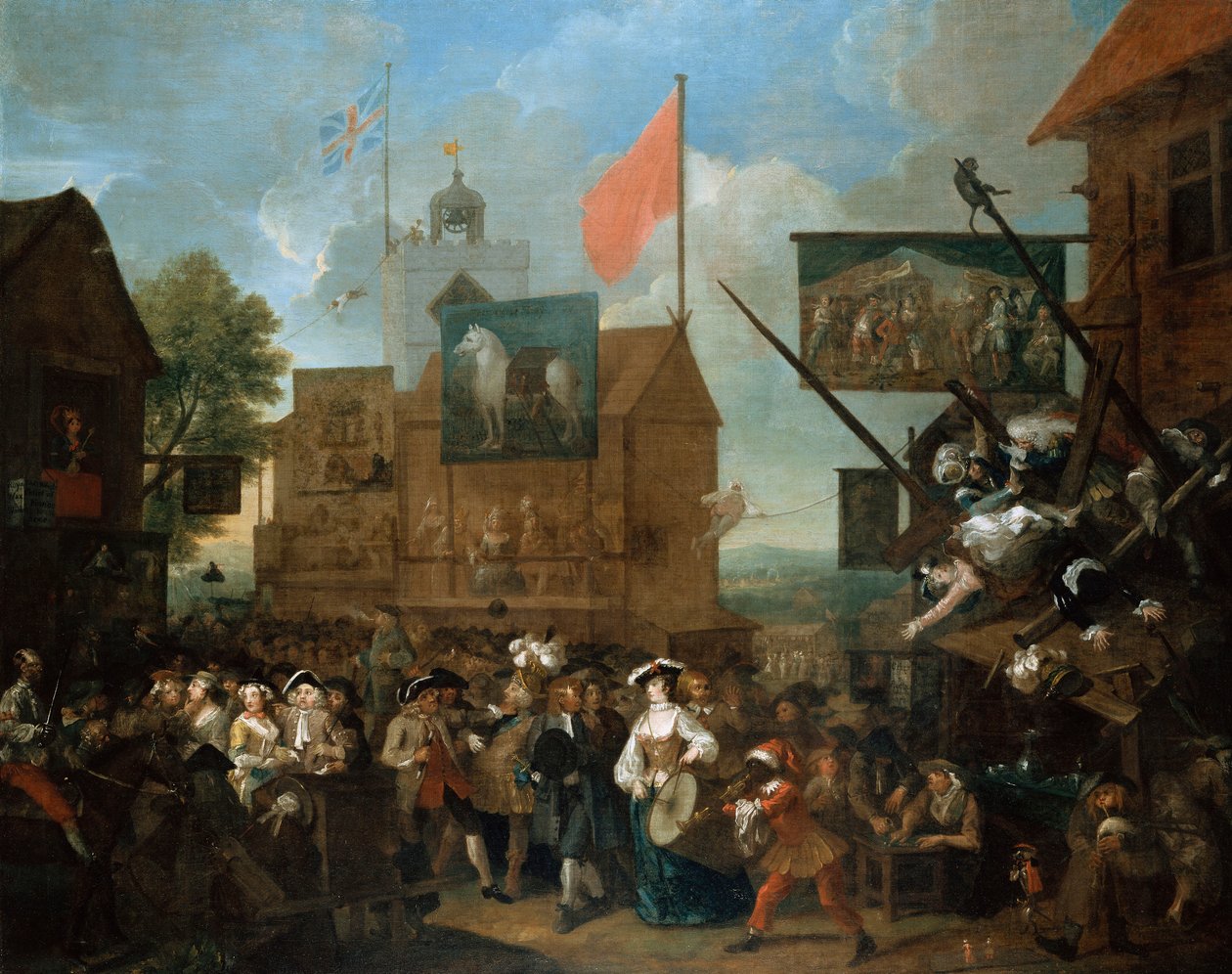 Southwarkin messut, 1733 tekijältä William Hogarth