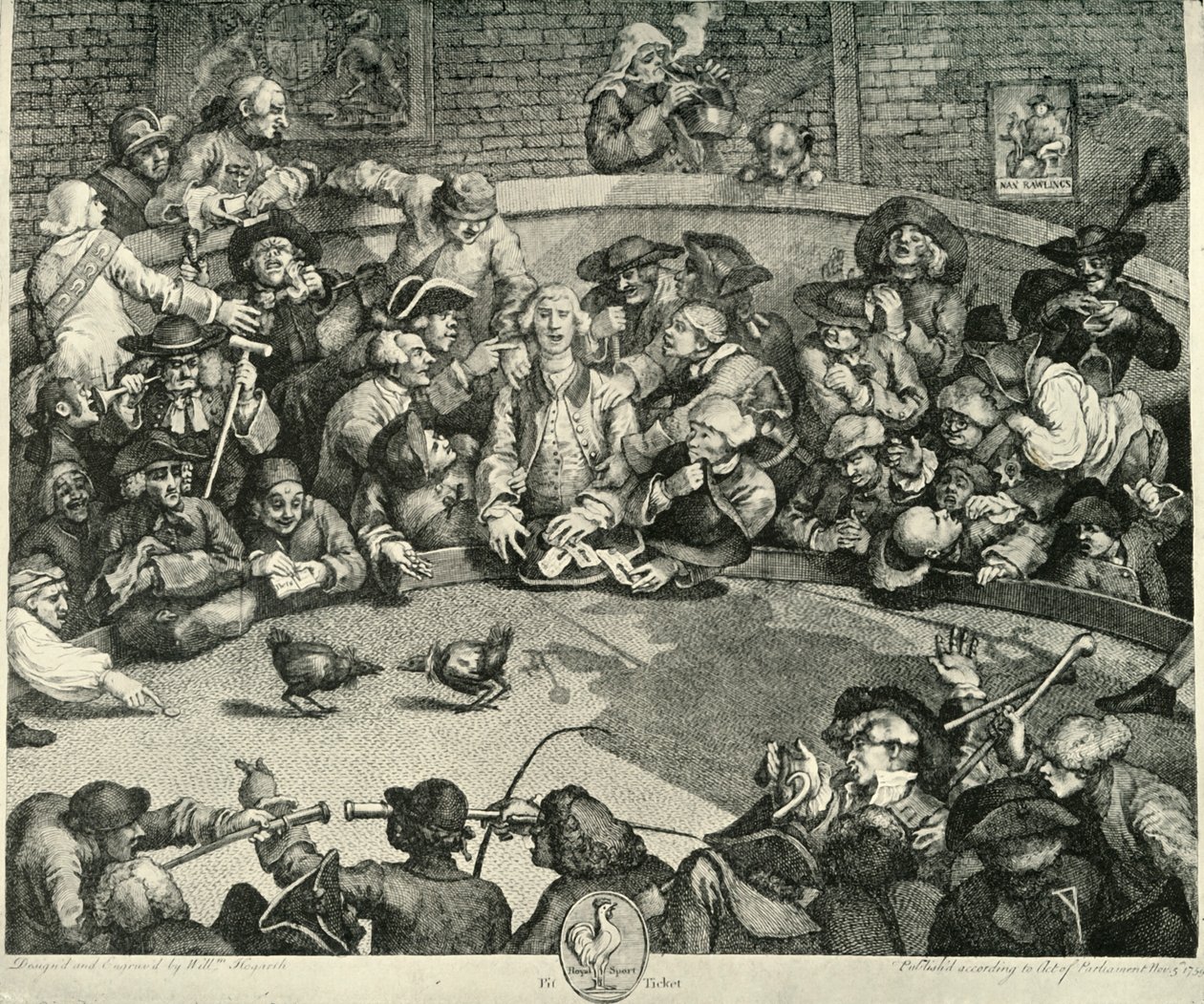 Urheilu 1700-luvulla, c1720-1764, 1925. tekijältä William Hogarth