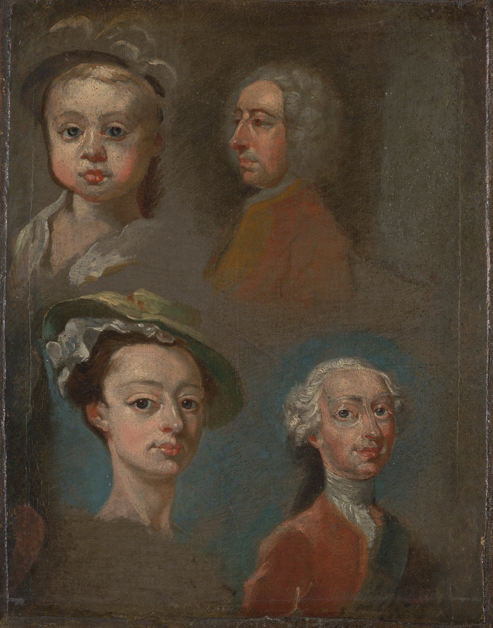 Estudos de Headsfinnish tekijältä William Hogarth