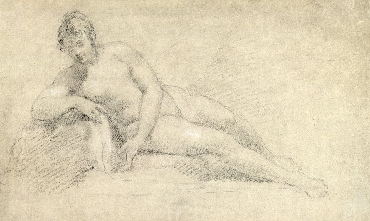 Naisen alastontutkimus tekijältä William Hogarth