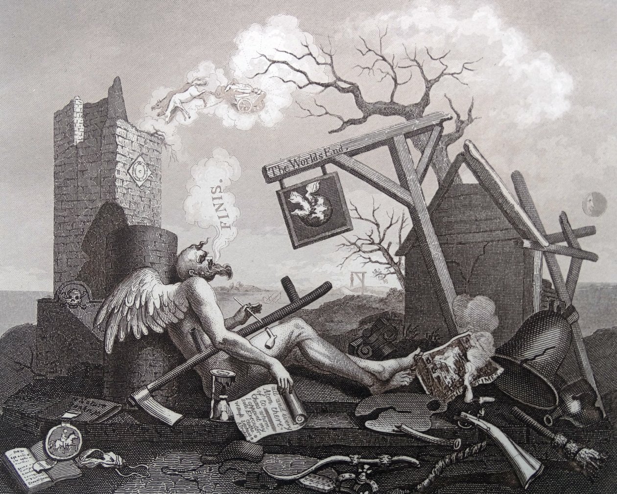 Tail-Piece tai Bathos tekijältä William Hogarth