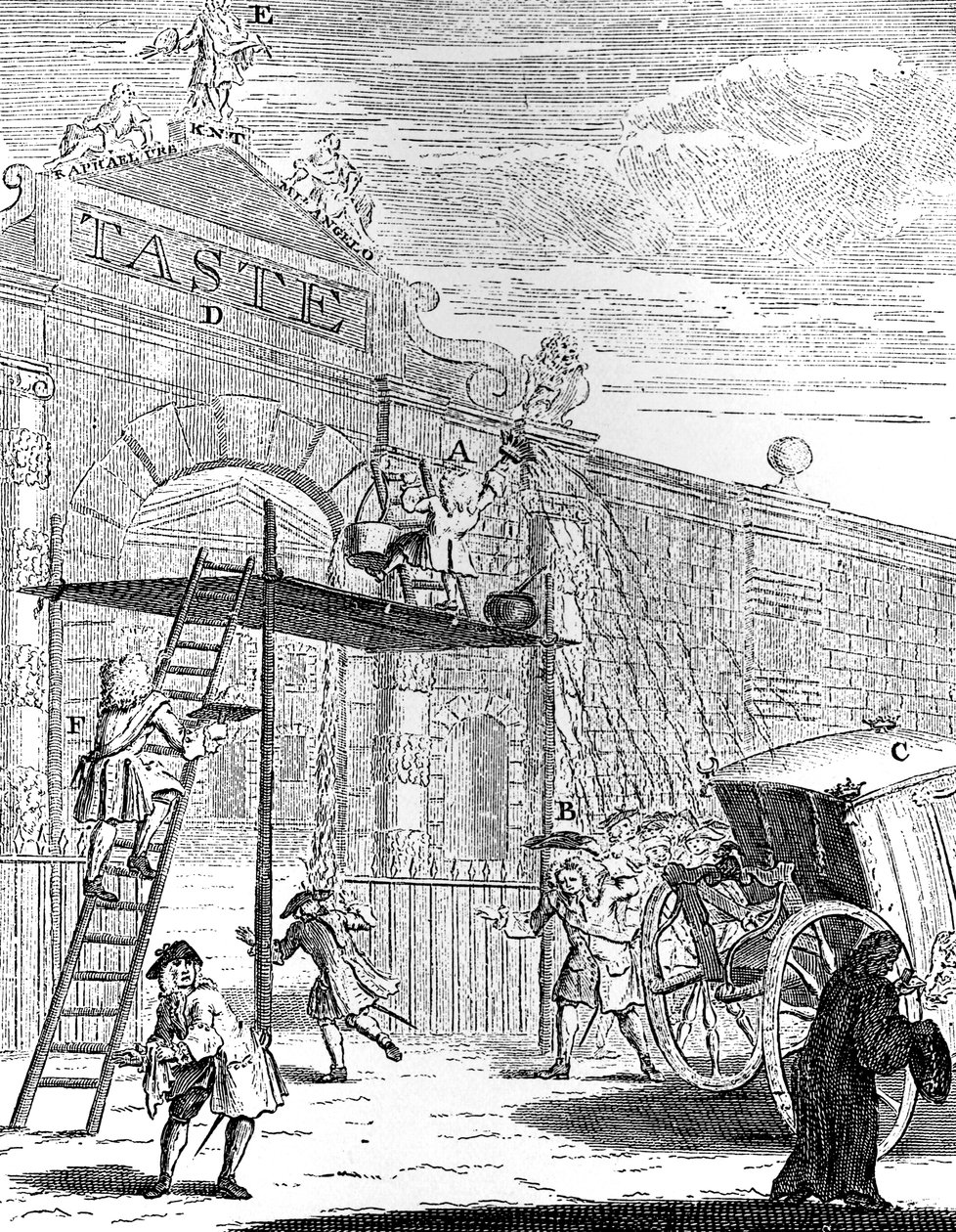 Maku: Burlington Housen portti, 1731. tekijältä William Hogarth
