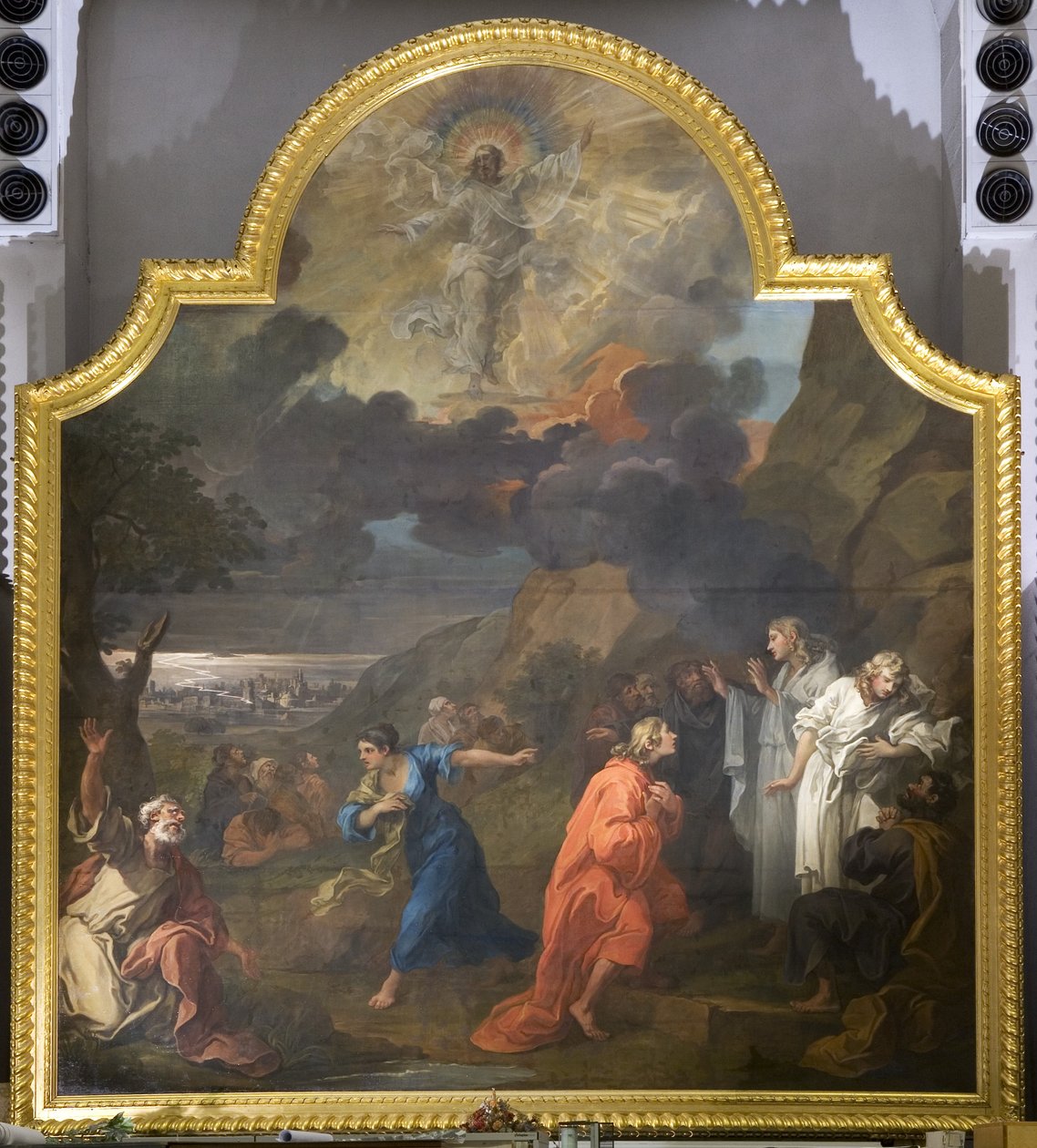St Mary Redcliffen alttaritaulu (oikea paneeli) tekijältä William Hogarth