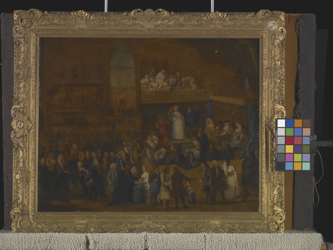 The Assizes Of Westminster Hall (öljy kankaalle) tekijältä William Hogarth