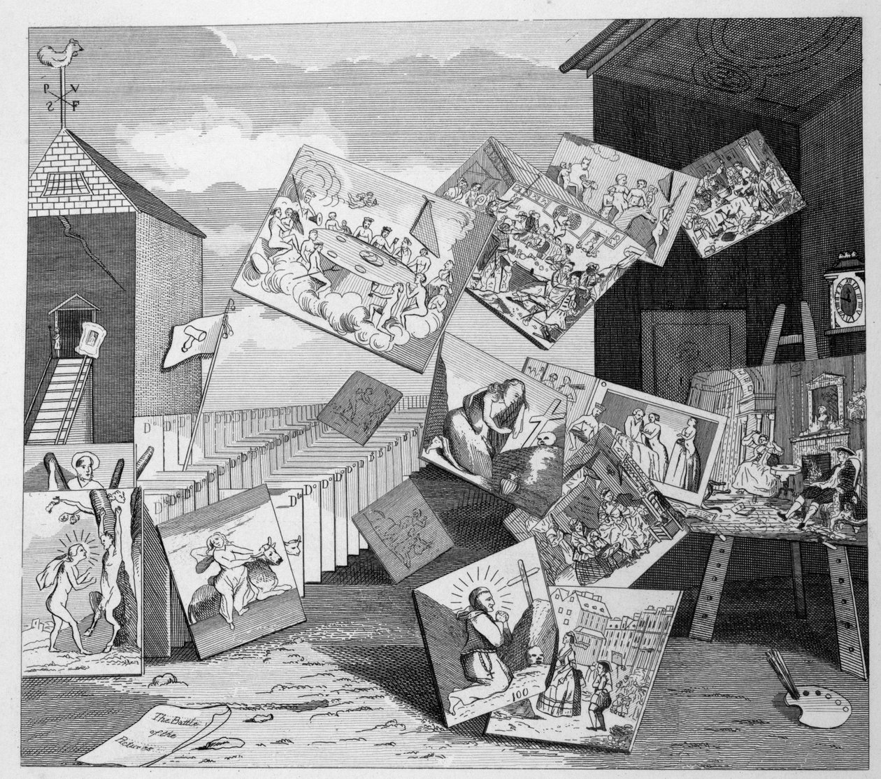 Kuvien taistelu tekijältä William Hogarth