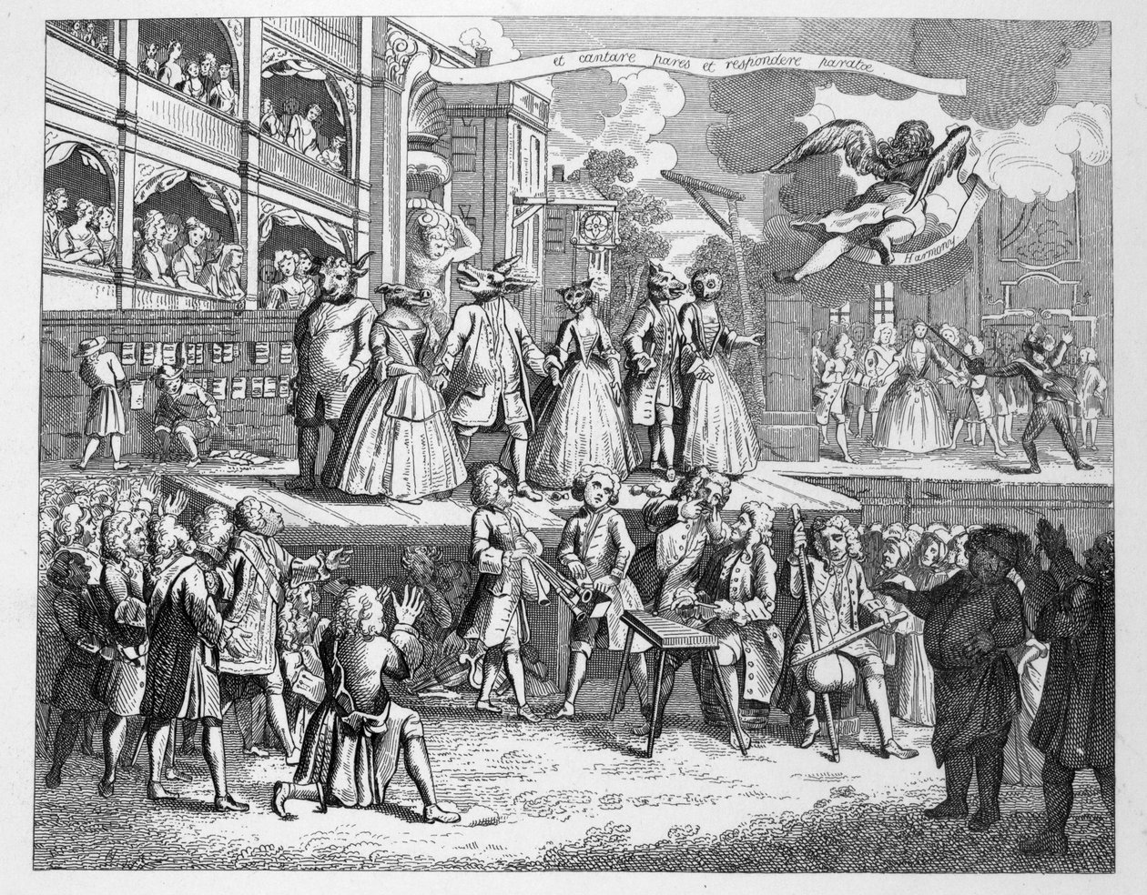 Kerjäläisen oopperan burleski tekijältä William Hogarth