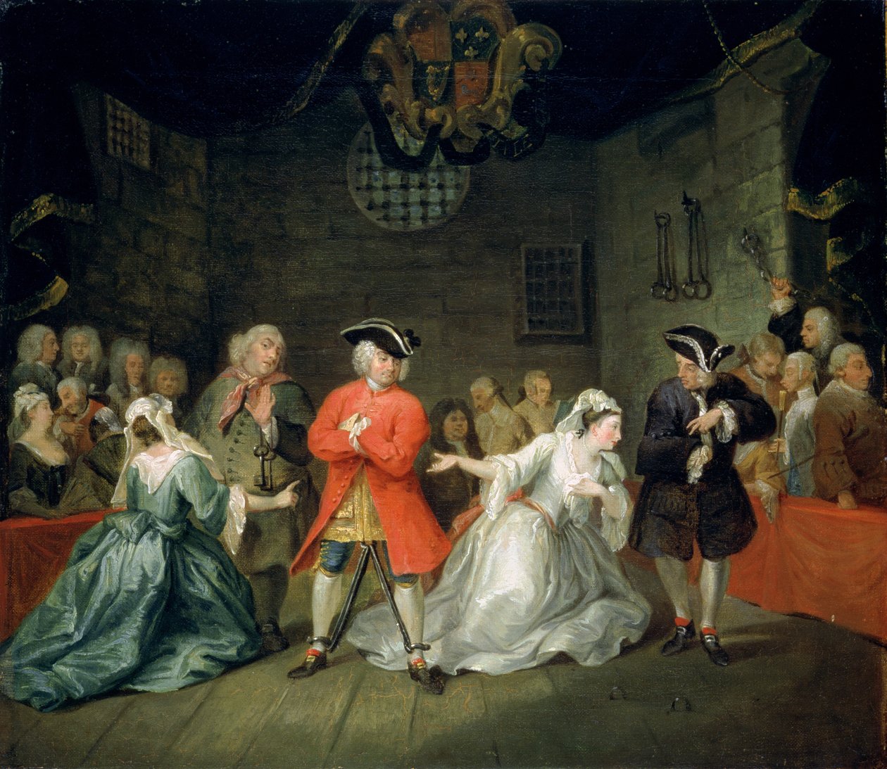 Kerjäläisen ooppera, n. 1731 tekijältä William Hogarth