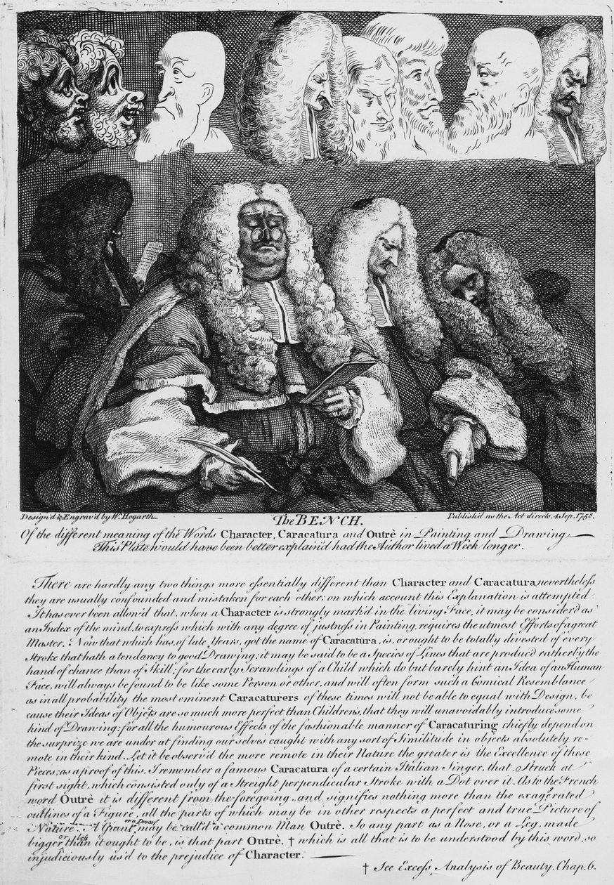 The Bench, 1758 tekijältä William Hogarth