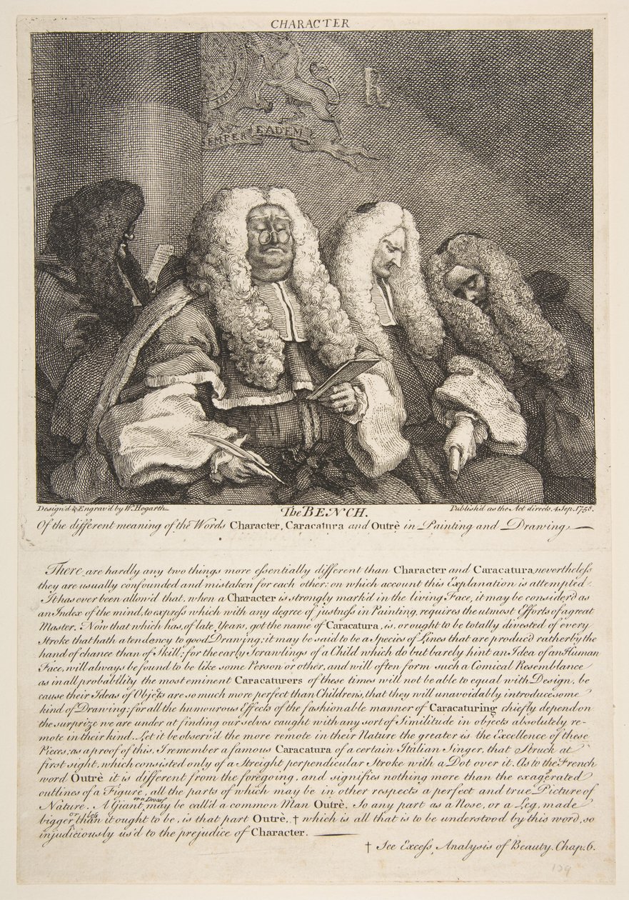 Penkki, syyskuu 1758. tekijältä William Hogarth