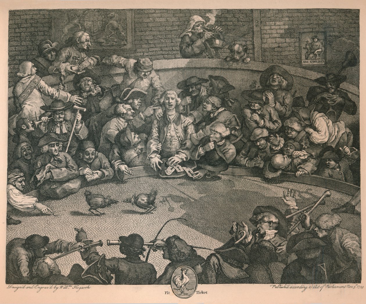 Ohjaamo, 1759. tekijältä William Hogarth
