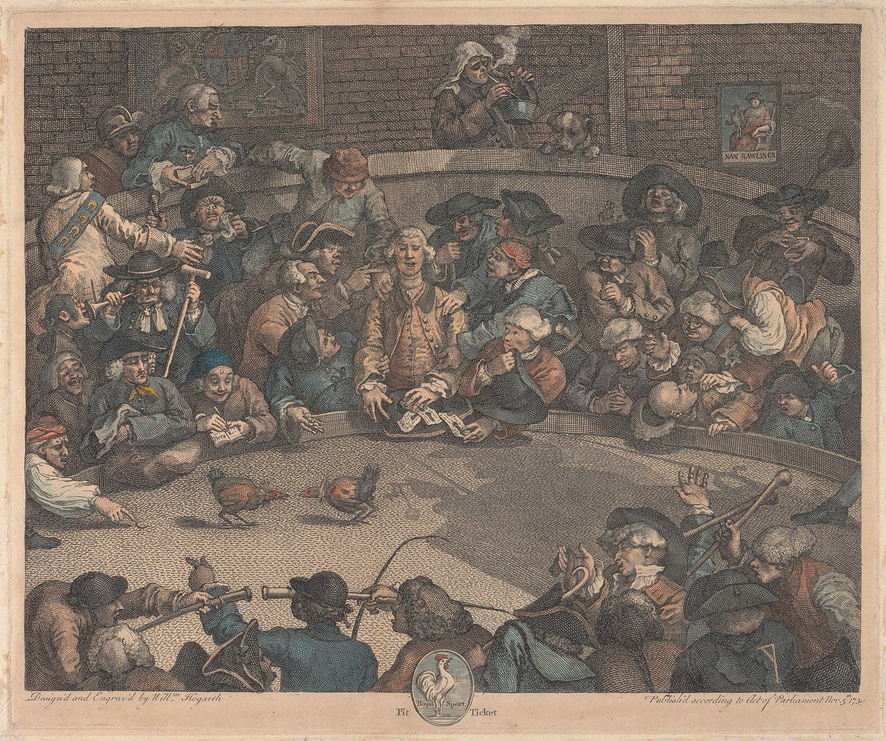 Royal Sport, Pit Ticket tekijältä William Hogarth