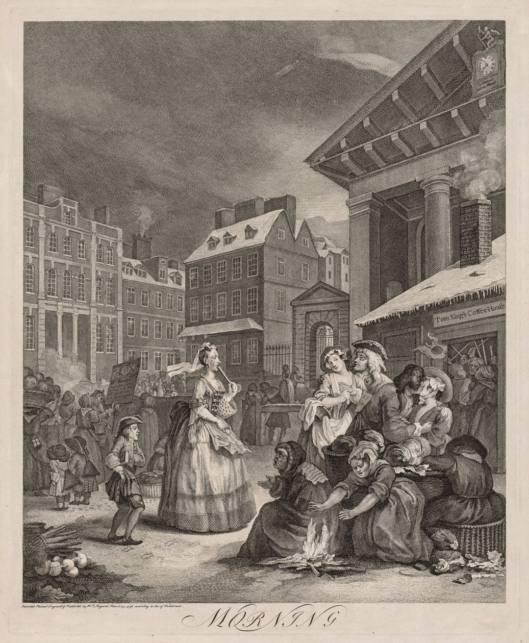 Neljä kertaa vuorokaudessa, 1738. tekijältä William Hogarth