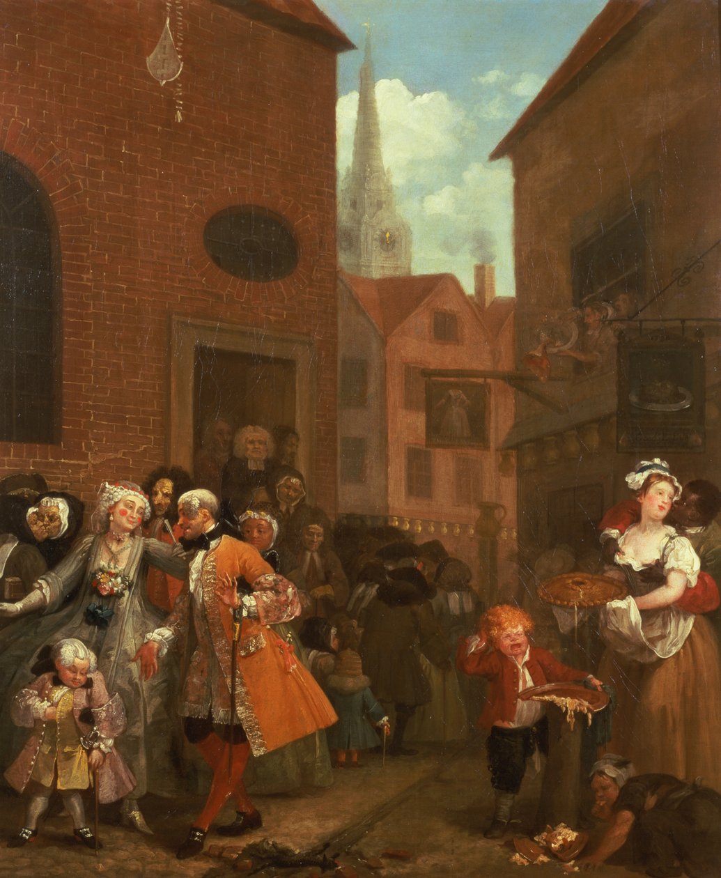 Neljä kertaa vuorokaudessa: Keskipäivä, 1736 tekijältä William Hogarth