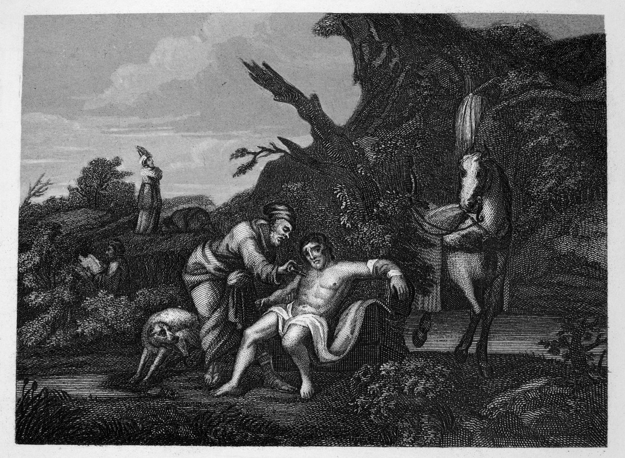 Laupias samarialainen tekijältä William Hogarth