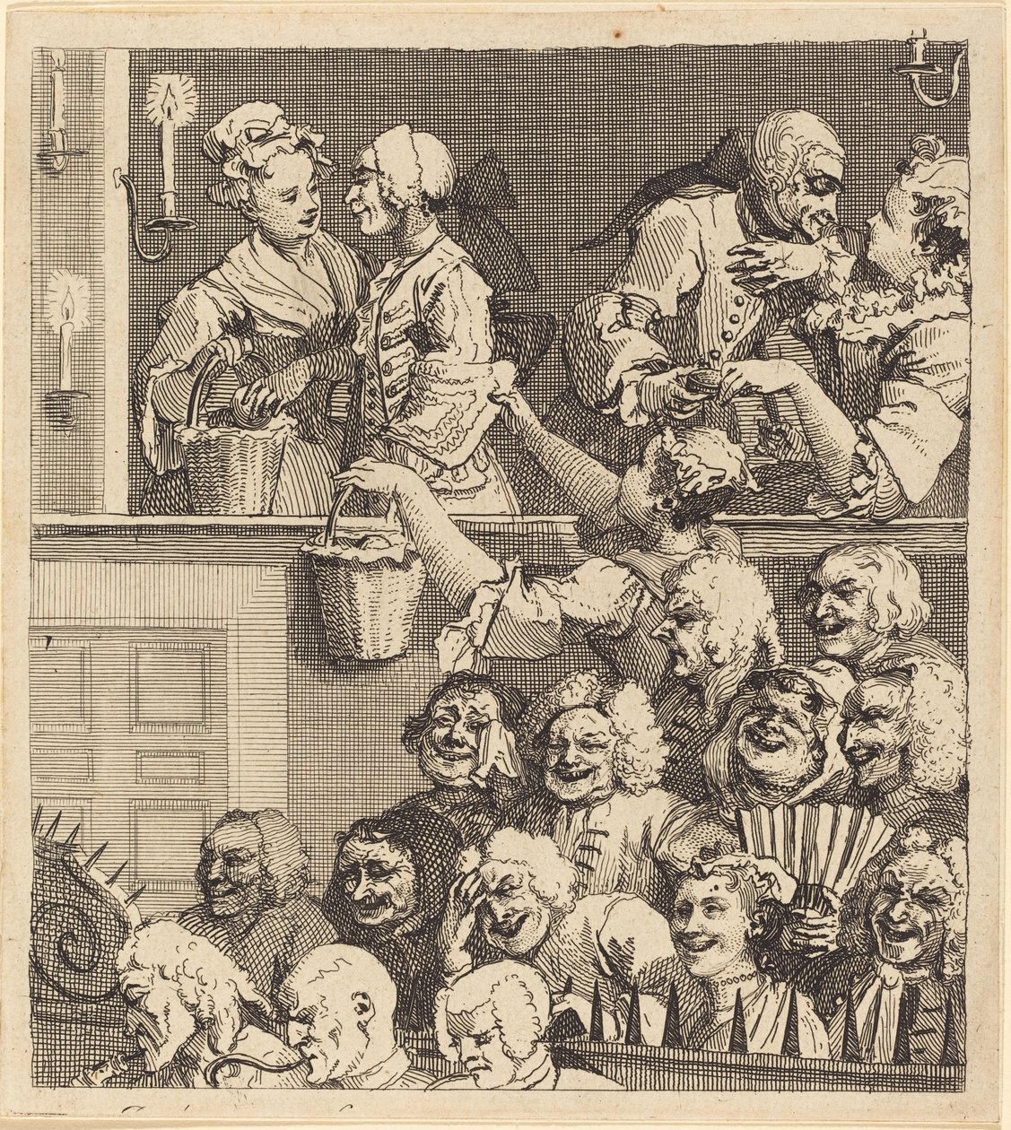 Naurava Yleisö tekijältä William Hogarth