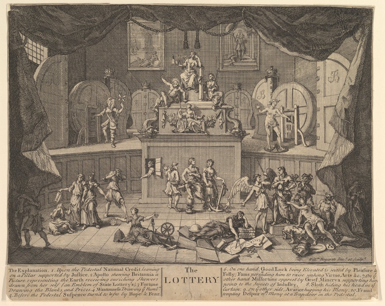 Lotto, vuoden 1724 jälkeen. tekijältä William Hogarth