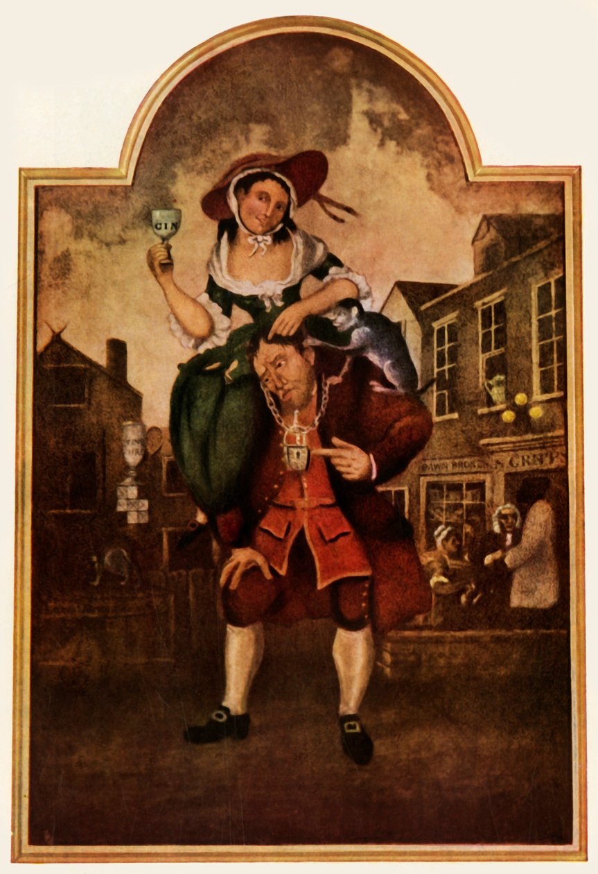 "Mies, jolla on pahaa taakkaa", 1700-luku, 1943. tekijältä William Hogarth
