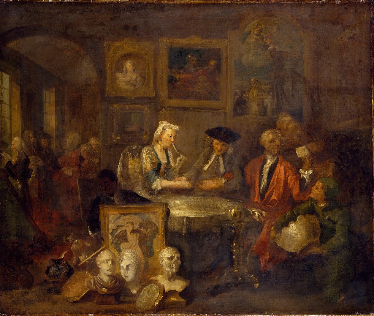 Avioliittosopimus, 1730-luvun alku tekijältä William Hogarth