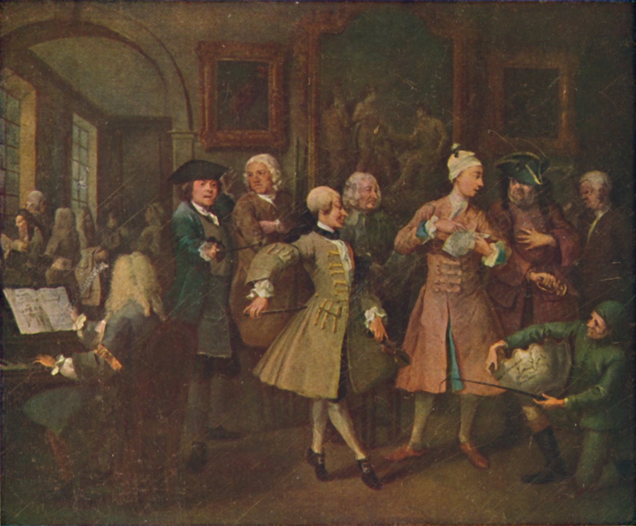 The Rakes Progress - The Levee, 1720-1735, 1920. tekijältä William Hogarth