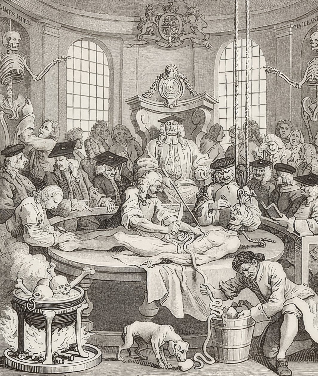 Palkkio julmuudesta. Lähde: The Four Stages of Cruelty / The four stages of cruelty. 1751 tekijältä William Hogarth