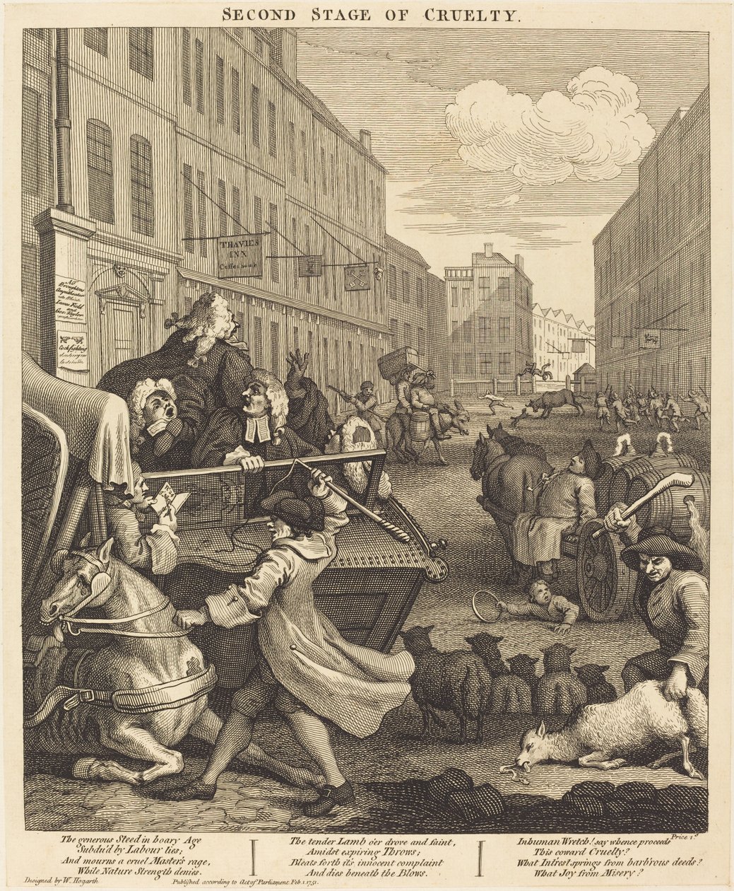 Julmuuden toinen vaihe tekijältä William Hogarth