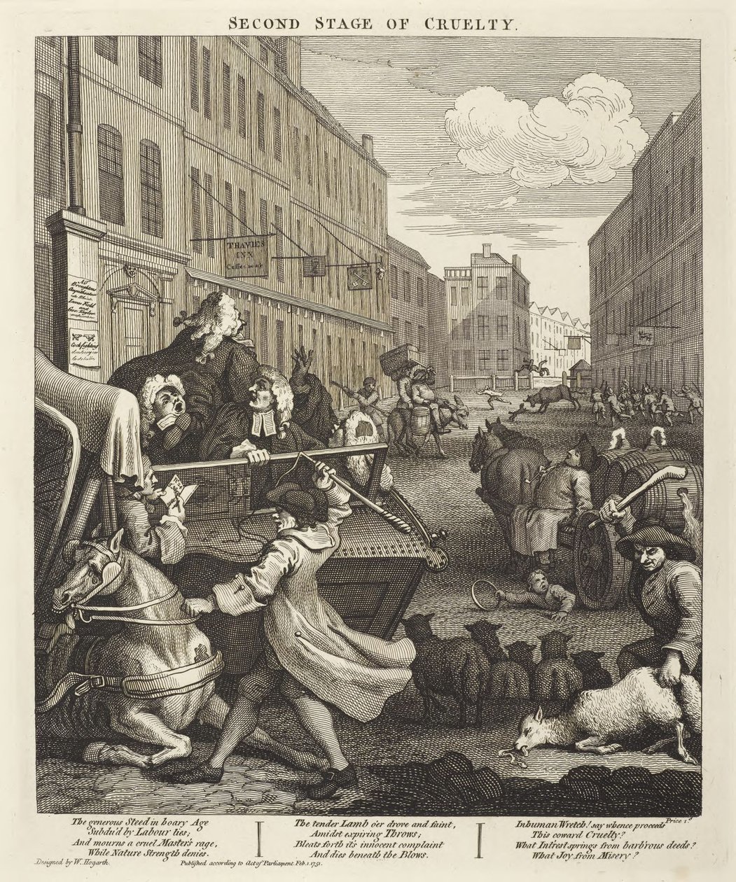 Julmuuden toinen vaihe tekijältä William Hogarth
