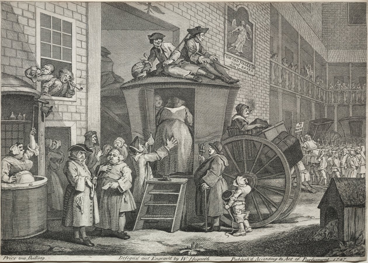 Lavavalmentaja, 1747. tekijältä William Hogarth