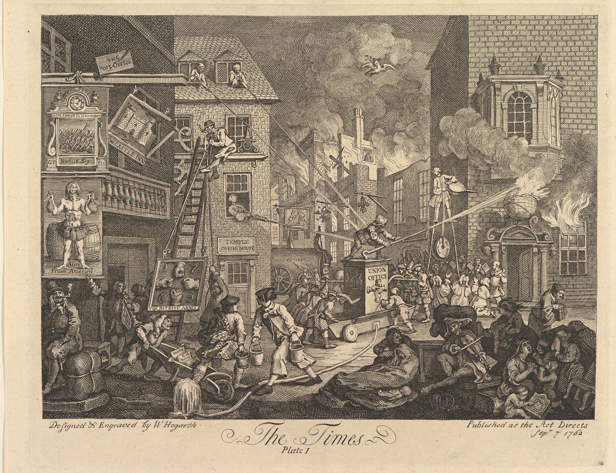 The Times, kuva 1 tekijältä William Hogarth