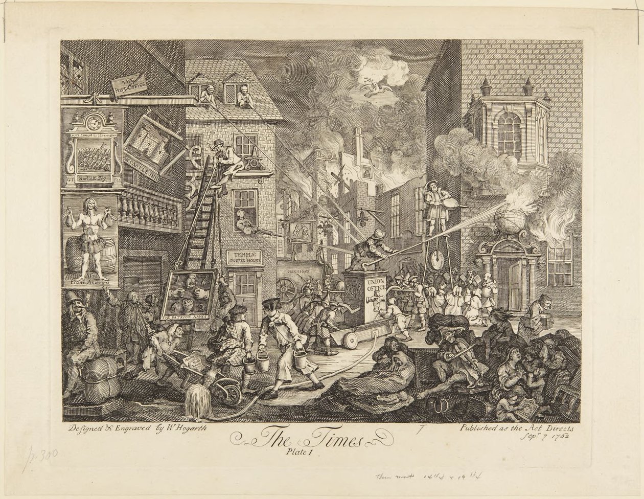 Ajat: laatta I tekijältä William Hogarth
