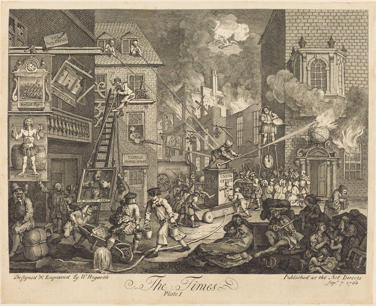 The Times, pl.1 tekijältä William Hogarth