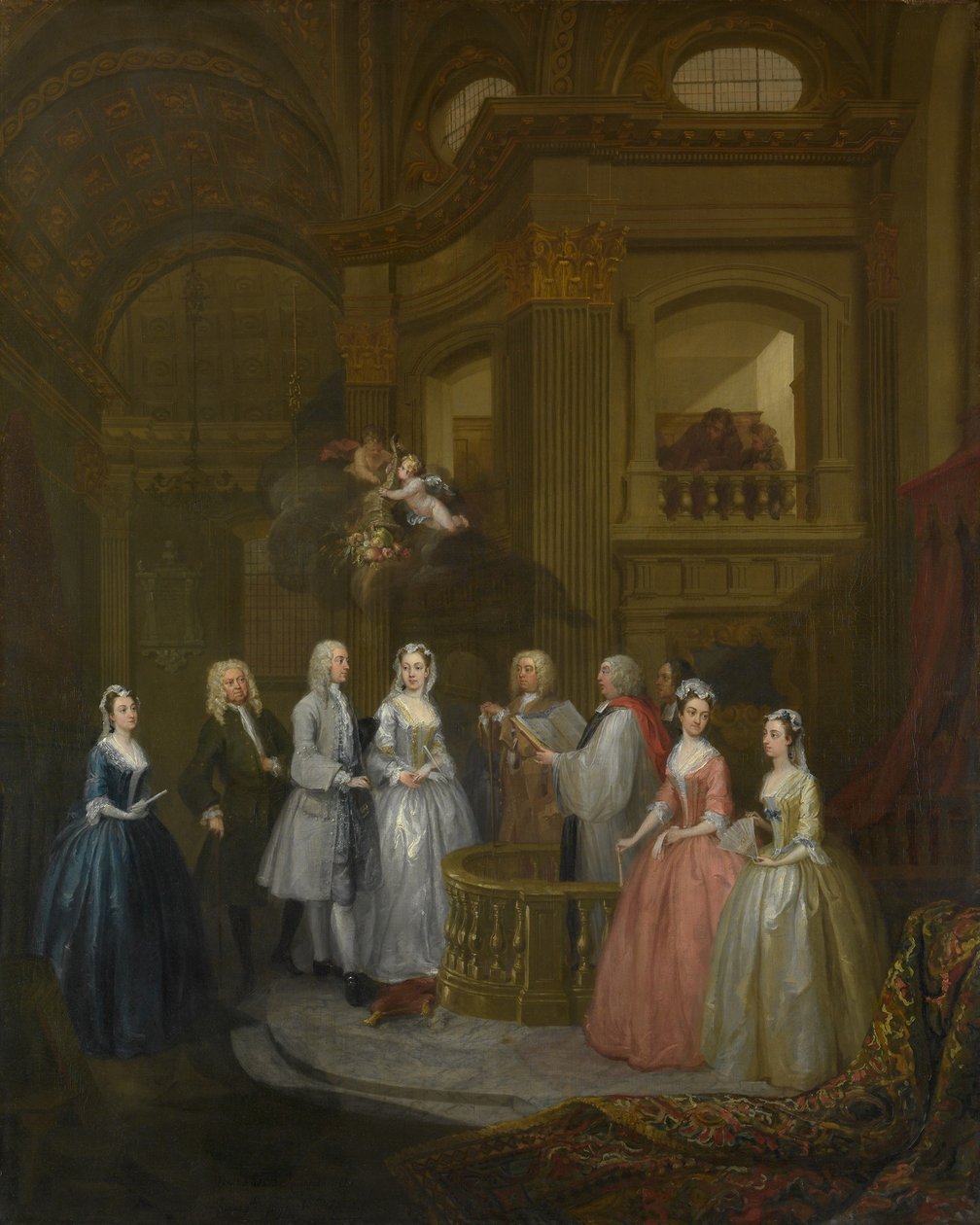 Stephen Beckinghamin ja Mary Coxin häät tekijältä William Hogarth