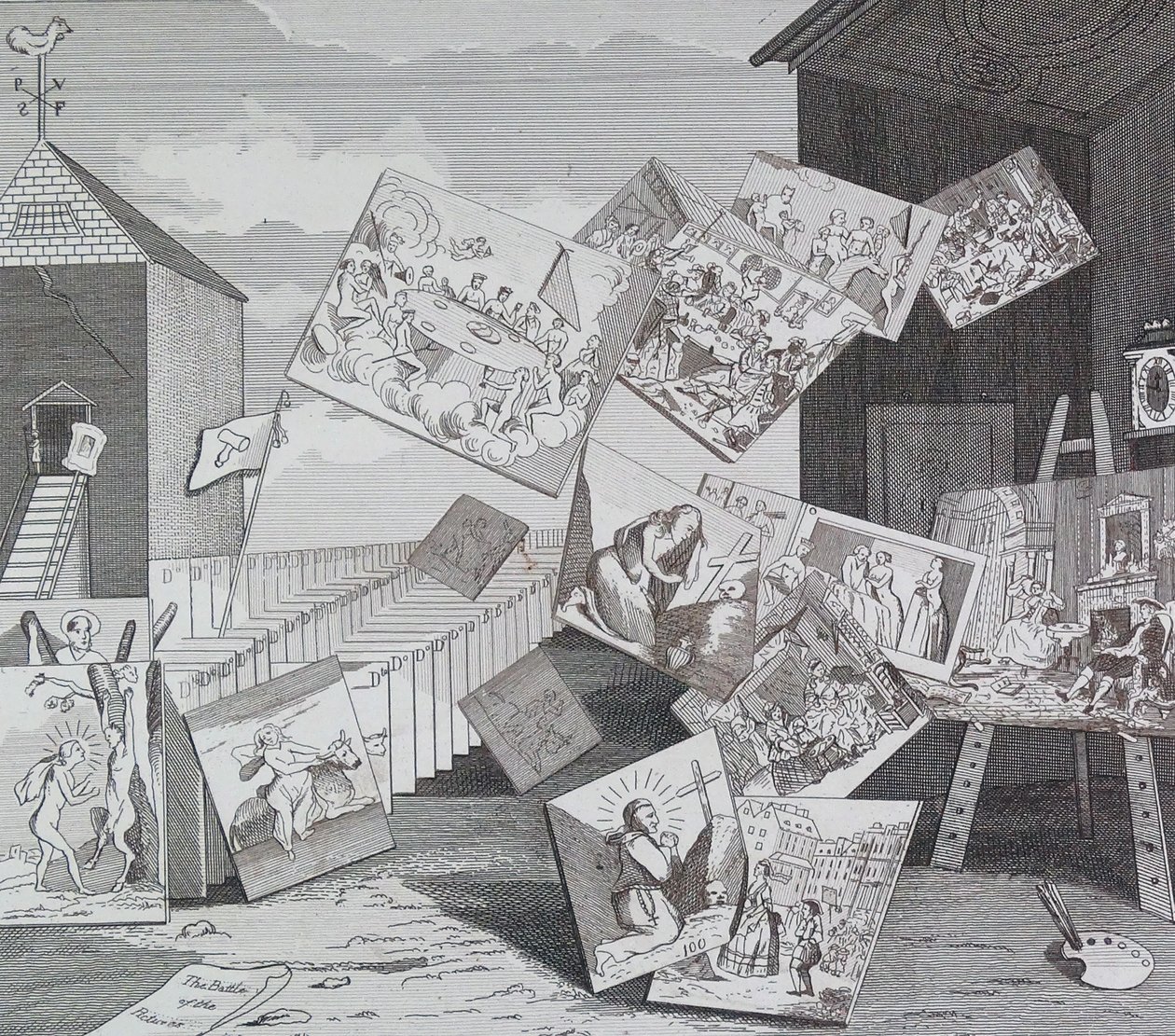 Kuvien taistelu tekijältä William Hogarth