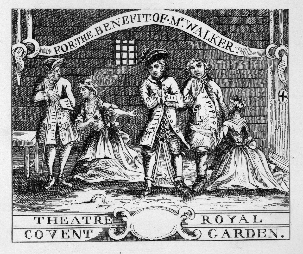 Theatre Royal, Covent Garden tekijältä William Hogarth