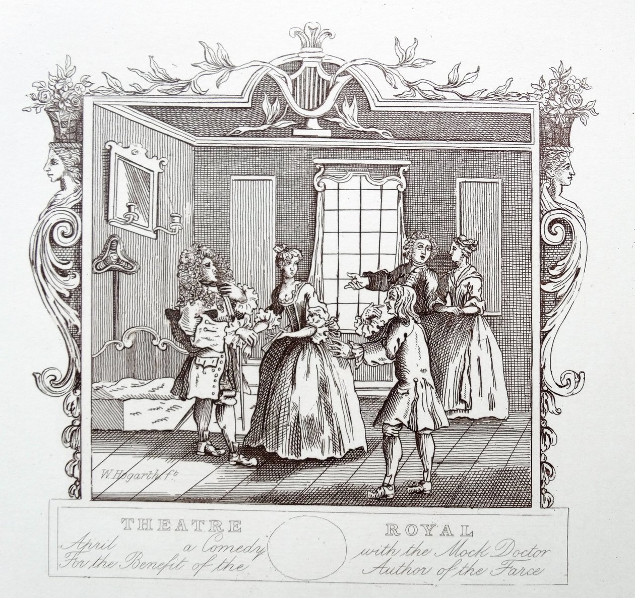 Theatre Royal; Drury kaista; Lontoo tekijältä William Hogarth