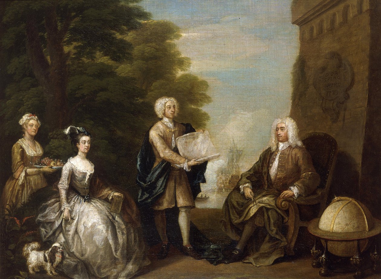 Woodes Rogers (n. 1679-1732) tekijältä William Hogarth