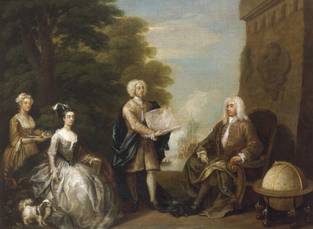 Woodes Rogers ja hänen perheensä tekijältä William Hogarth