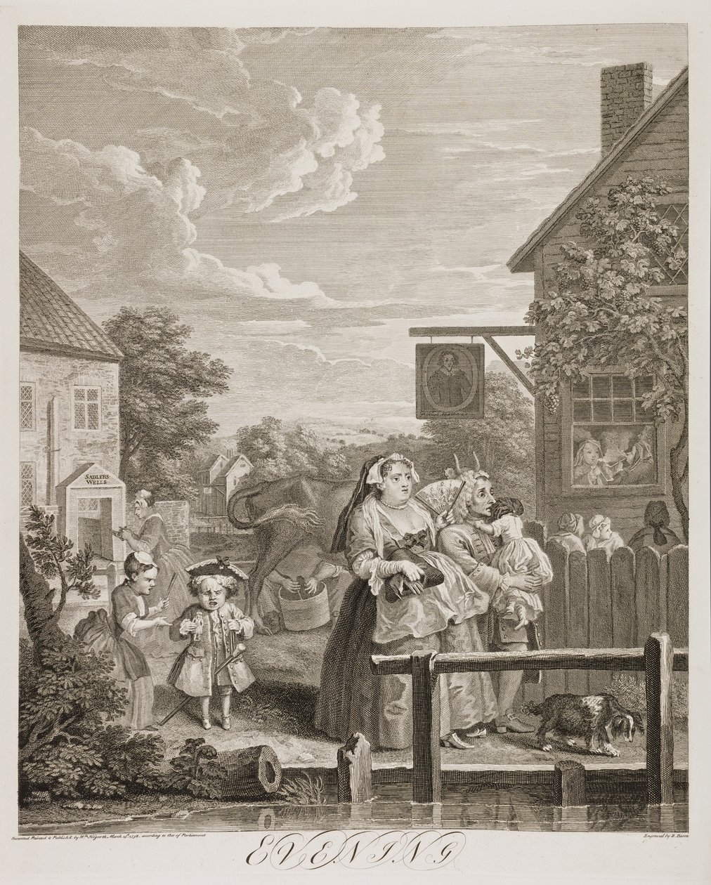 fi: Four Times of the Day: . tekijältä William Hogarth