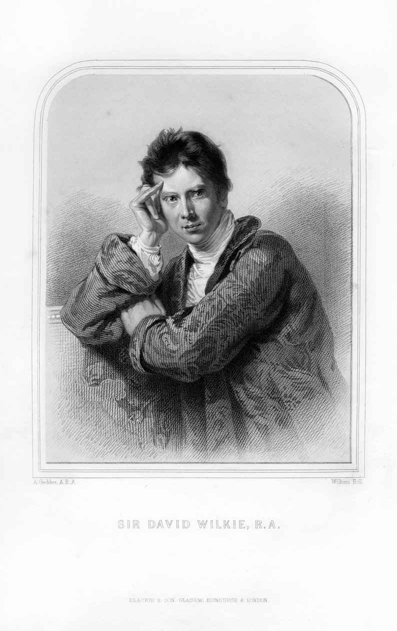 Sir David Wilkie, skotlantilainen taidemaalari, 1870. tekijältä William Holl
