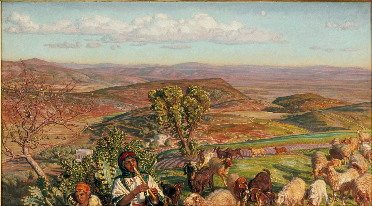 Esdraelonin tasango Nasaretin yläpuolelta, 1876 tekijältä William Holman Hunt