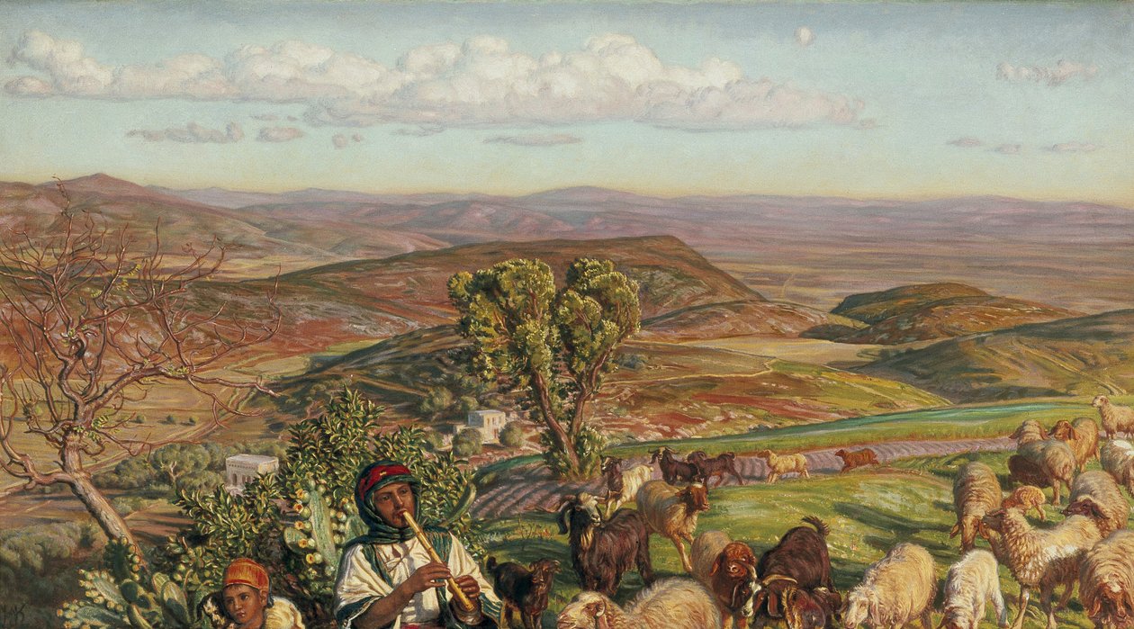 Esdraelonin tasango Nasaretin yläpuolelta, 1800-luku tekijältä William Holman Hunt