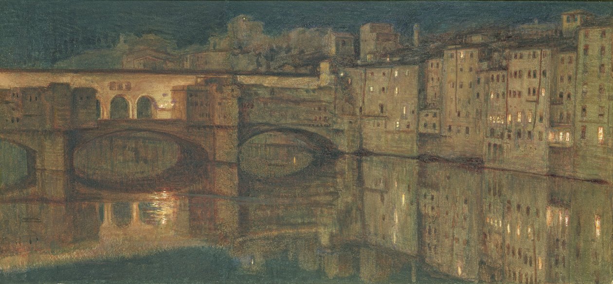 Ponte Vecchio, Firenze tekijältä William Holman Hunt