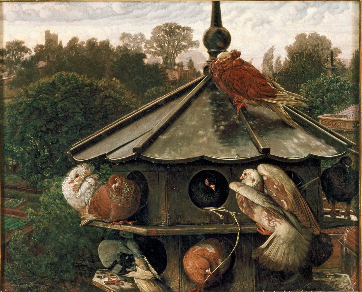 St Swithin The Dovecot -festivaali, 1865-1866 tekijältä William Holman Hunt