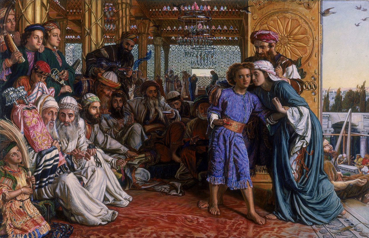 Vapahtajan löytäminen temppelistä tekijältä William Holman Hunt