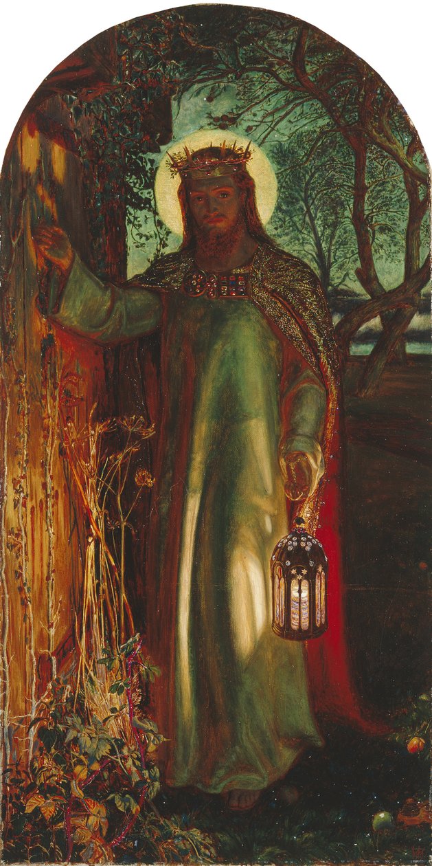 Maailman valo, n. 1852 (öljy kankaalle) tekijältä William Holman Hunt