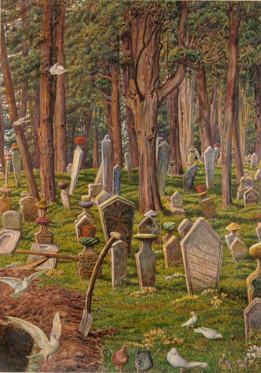 Nukkuva kaupunki: Peran hautausmaa, Konstantinopoli, 1856-1888 tekijältä William Holman Hunt