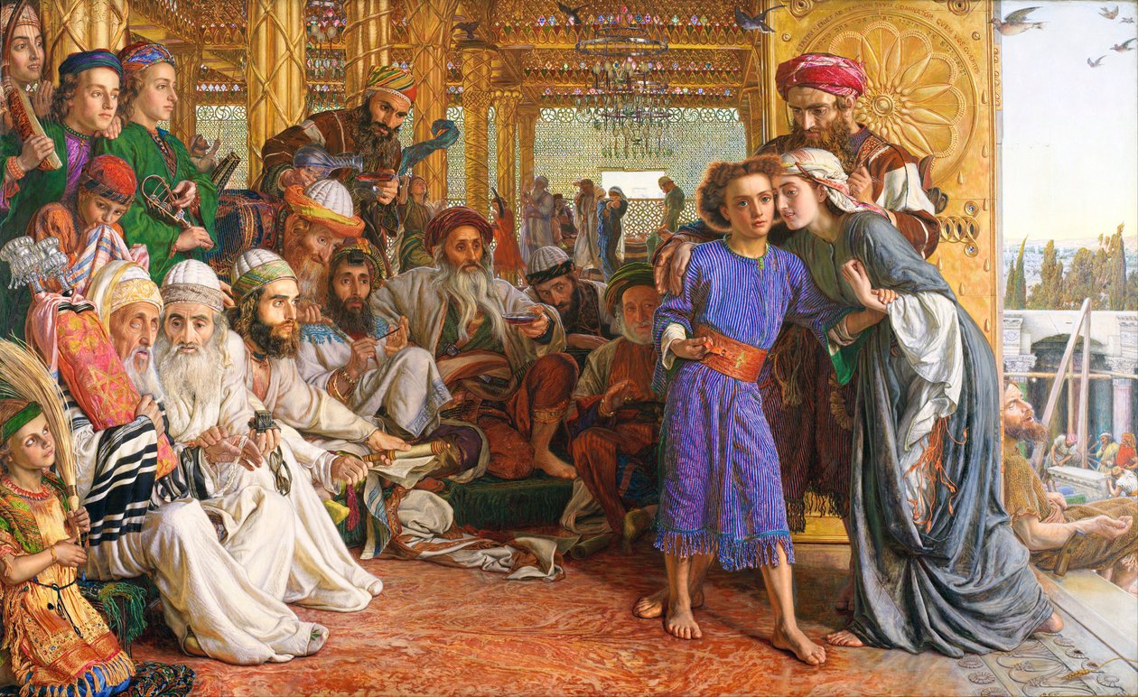 descoberta do Sabor no templo finlandês tekijältä William Holman Hunt
